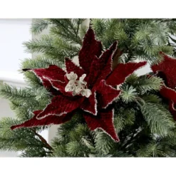 Chic Antique Fleur Blume mit Clips, Tannenbaumschmuck