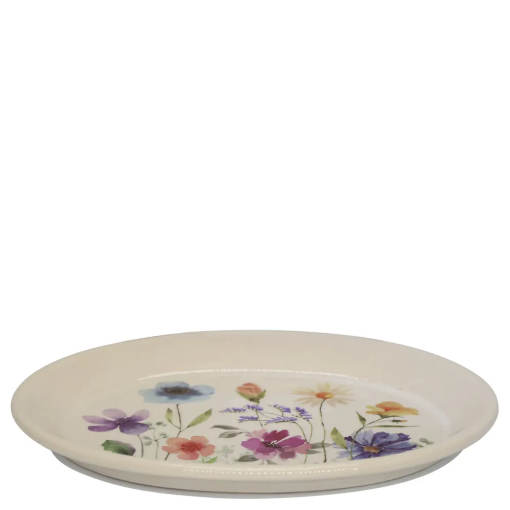 Chic Antique Fleurville Tablett – Romantisches Keramiktablett im Landhausstil