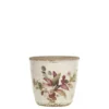 Chic Antique Florac Blumentopf mit pinkem Blumenmotiv