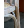 Chic Antique Französische Esstischstuhl mit Geflechtsitz