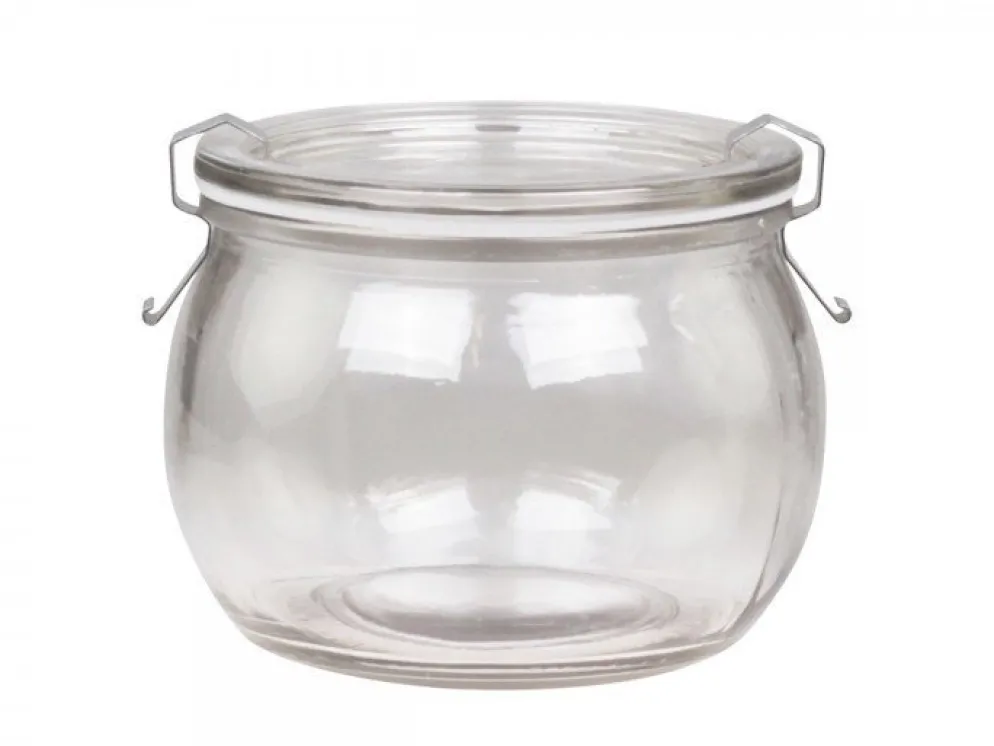 Chic Antique Französisches Einmachglas bauchig