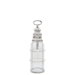 Chic Antique Französische Stalllaterne inkl. Birne & Timer