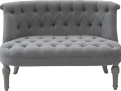 Chic Antique Franz. Sofa in Leinenstoff