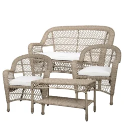 Chic Antique Garten Lounge Geflochten - Landhausstil