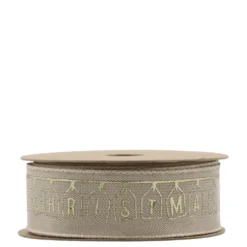 Chic Antique Geschenkband mit Merry Christmas