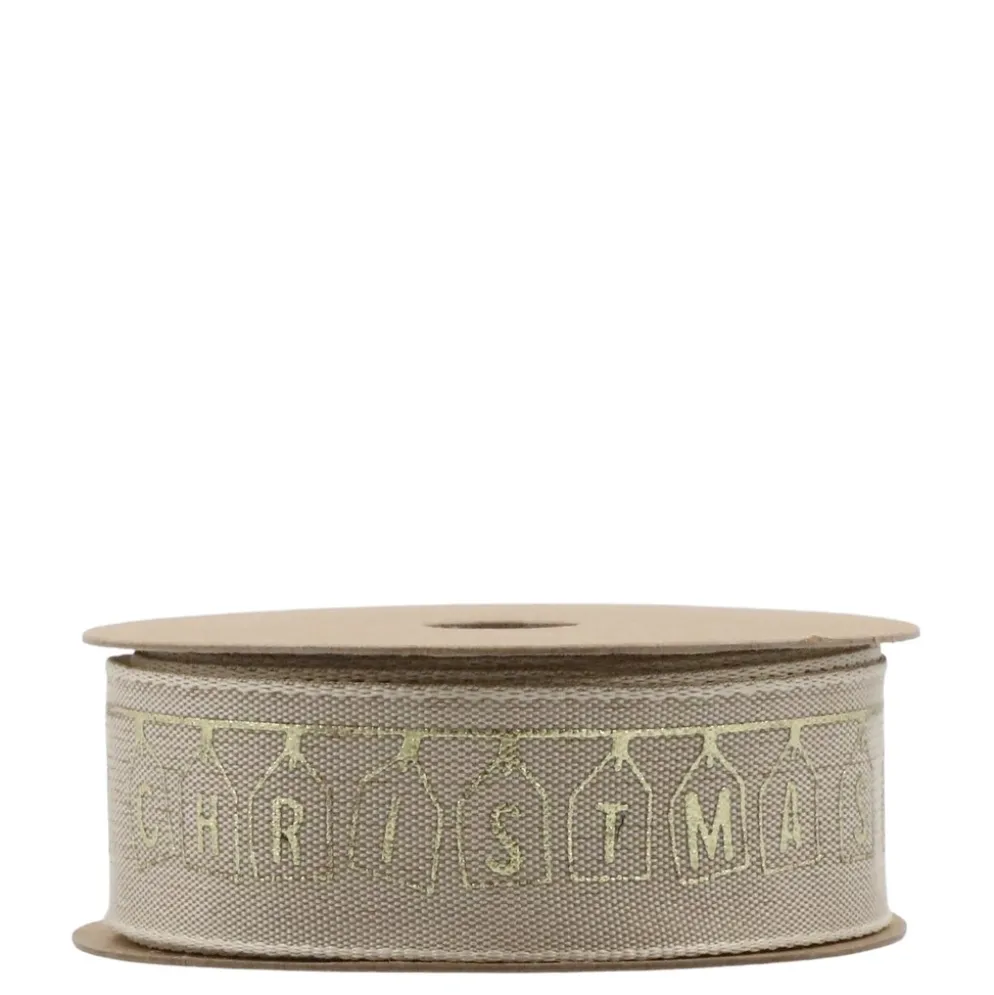 Chic Antique Geschenkband mit Merry Christmas
