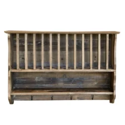 Chic Antique Geschirrregal Haken in Recyclingholz