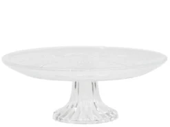 Chic Antique Glas Etagere mit Muster