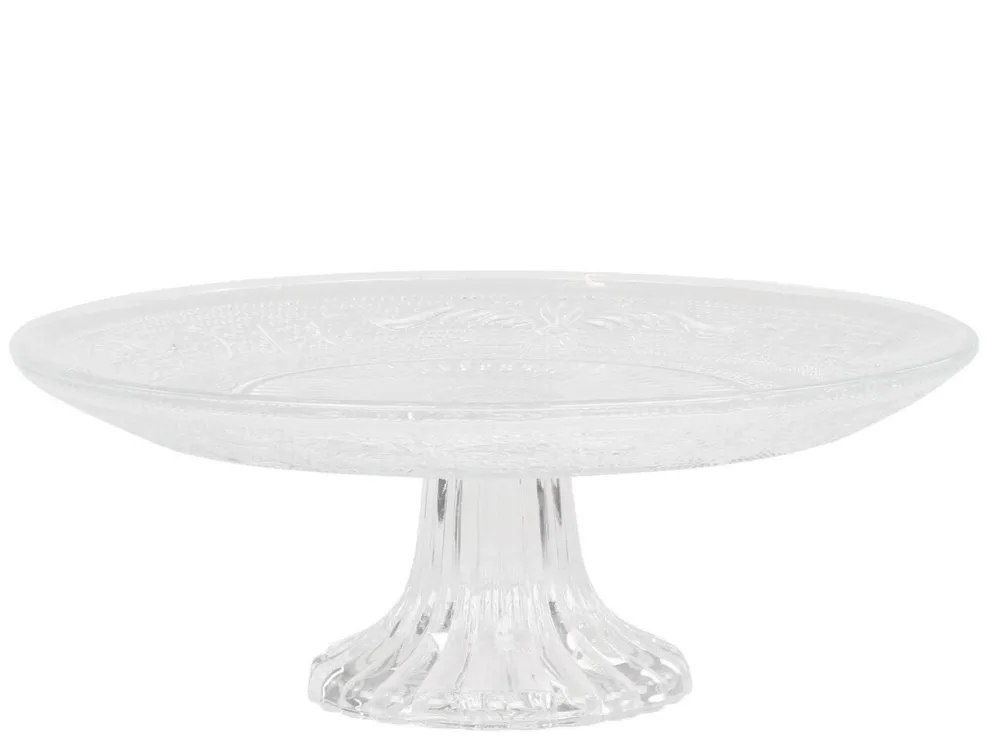 Chic Antique Glas Etagere mit Muster