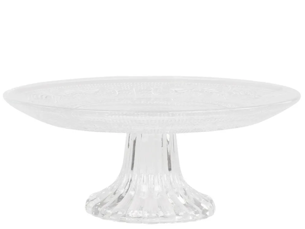 Chic Antique Glas Etagere mit Muster