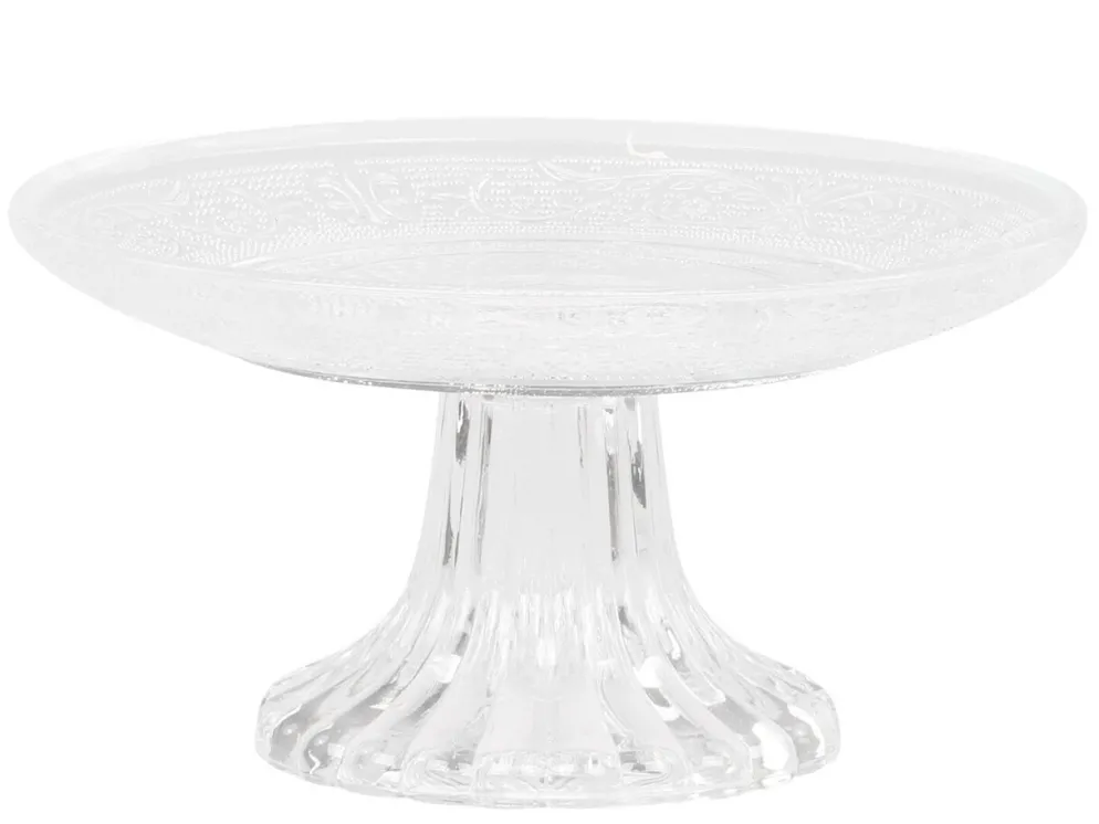 Chic Antique Glas Etagere mit Muster