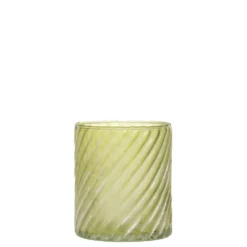 Chic Antique Glas Teelichthalter mit Muster