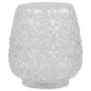 Chic Antique Glasvase mit Blumenmuster