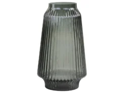 Chic Antique Glasvase mit Rillen