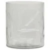 Chic Antique Gläsernes Hurricane mit Schliff