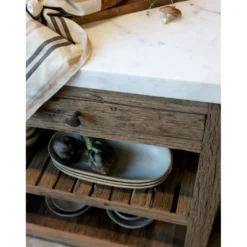 Chic Antique Grimaud Anrichtetisch mit Marmorplatte