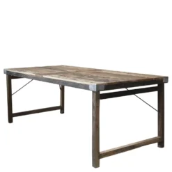 Chic Antique Grimaud großer alter Esstisch aus Holz