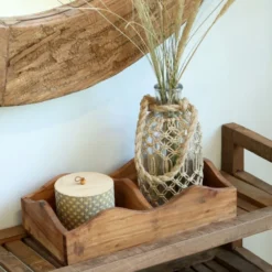 Chic Antique Grimaud Holzkasten mit 2 Fächern aus Recyclingholz