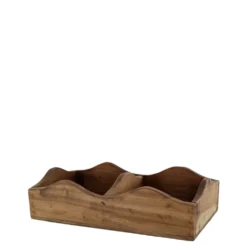Chic Antique Grimaud Holzkasten mit 2 Fächern aus Recyclingholz