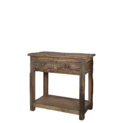 Chic Antique Grimaud Konsolentisch aus Recyclingholz mit 2 Schubladen