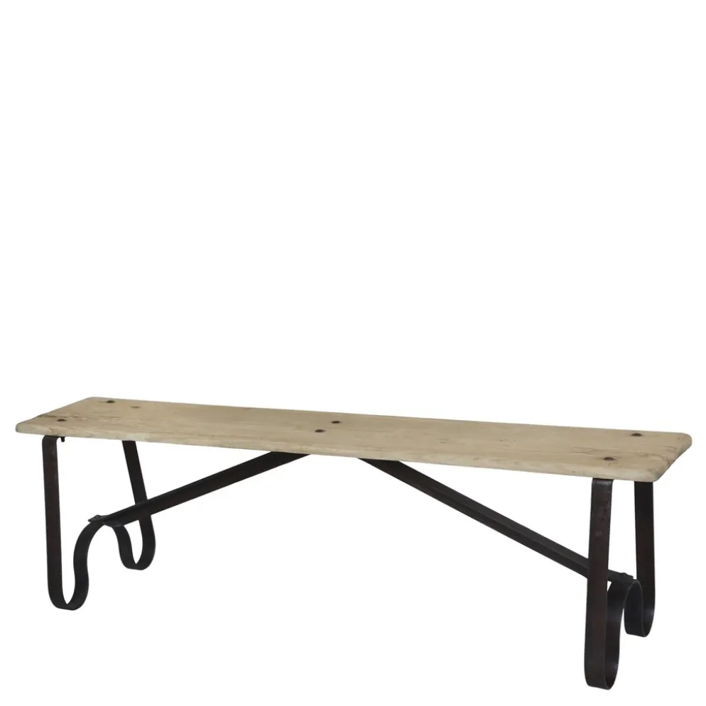 Chic Antique Grimaud Sitzbank mit Beinen aus Eisen