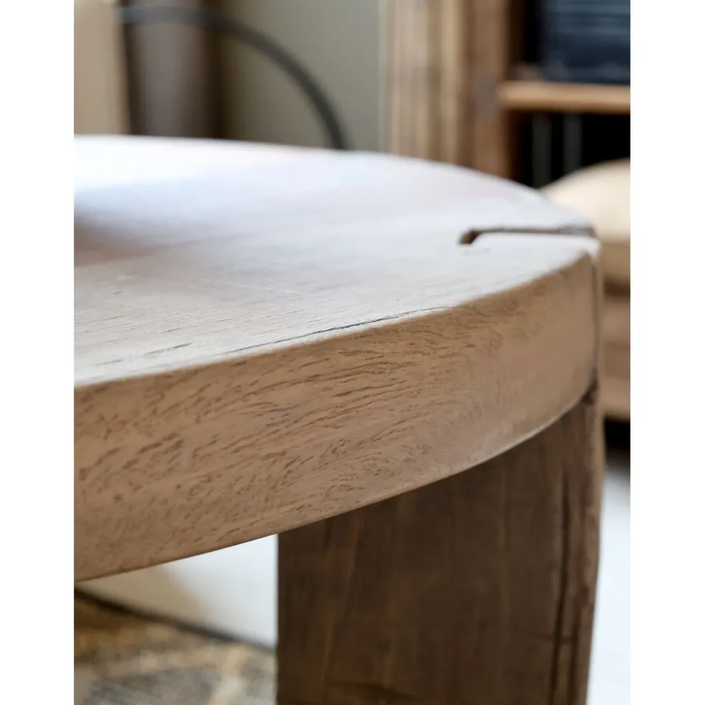 Chic Antique Grimaud Sofa Tisch aus Holz