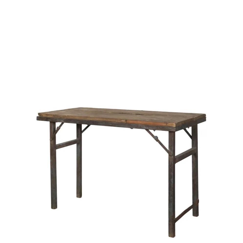 Chic Antique Grimaud Tisch aus Recyclingholz mit Eisenring