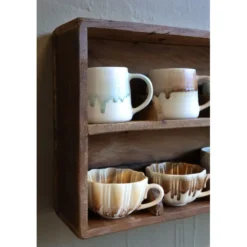 Chic Antique Grimaud Wandregal mit Unterteilung aus Recyclingholz