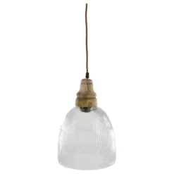 Chic Antique Hängelampe mit Holzzierhülse
