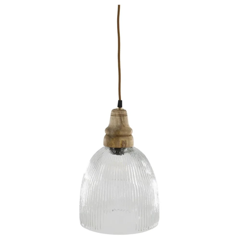 Chic Antique Hängelampe mit Holzzierhülse