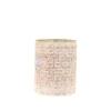 Chic Antique Hurricane Windlicht Gold mit Muster