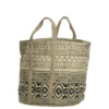 Chic Antique Jute Korbtasche mit Henkel