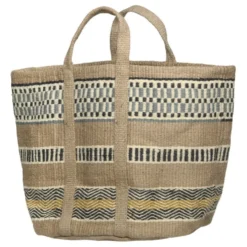 Chic Antique Jute Korbtasche mit Henkel