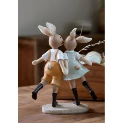 Chic Antique Kaninchenfigur mit Kleid & Hose