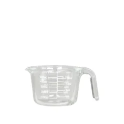 Chic Antique Kanne aus Glas mit Messeinheiten