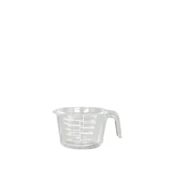 Chic Antique Kanne aus Glas mit Messeinheiten