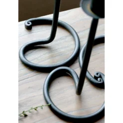 Chic Antique Kerzenständer antik schwarz aus Eisen