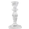 Chic Antique Kerzenständer aus Glas mit Spitzenkante