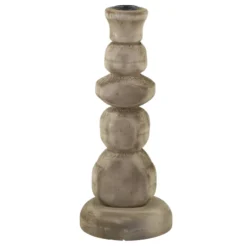 Chic Antique Kerzenständer aus Holz
