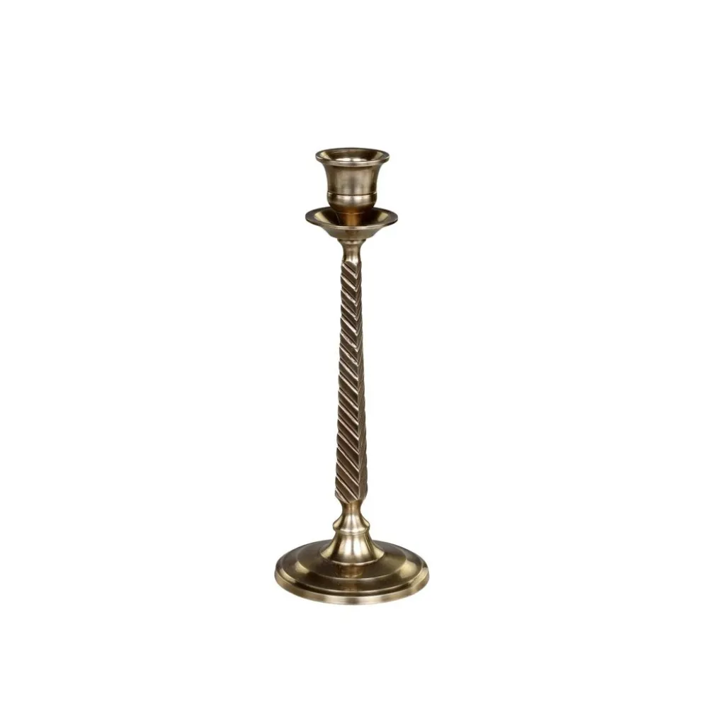 Chic Antique Kerzenständer für Stabkerze antique messing