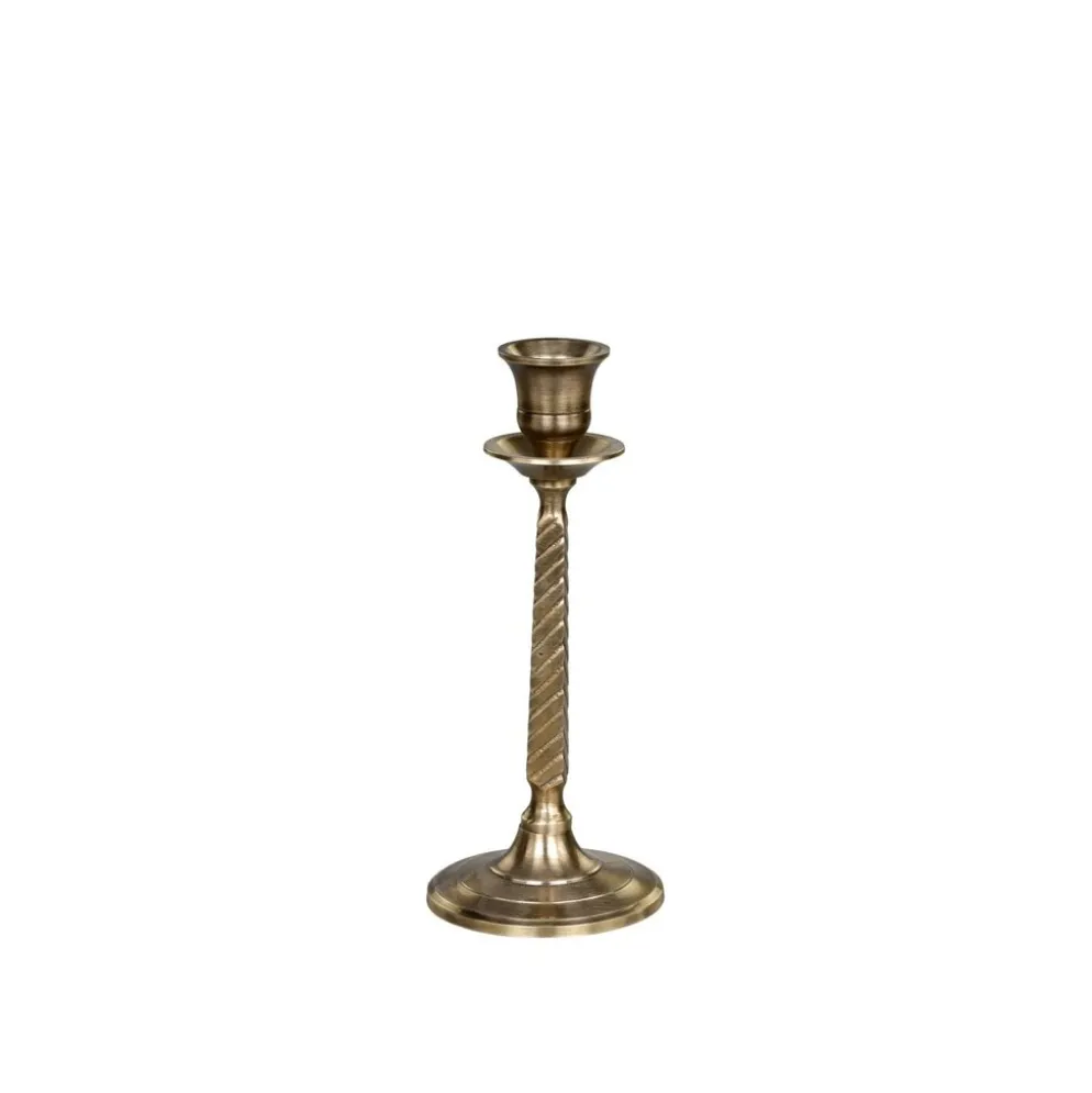 Chic Antique Kerzenständer für Stabkerze antique messing
