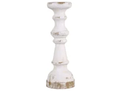 Chic Antique Kerzenständer für Stumpenkerzen aus Holz
