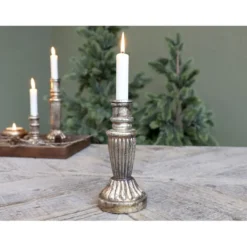 Chic Antique Kerzenständer Glas antique Kupfer