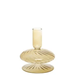 Chic Antique Kerzenständer in Bernsteinfarben