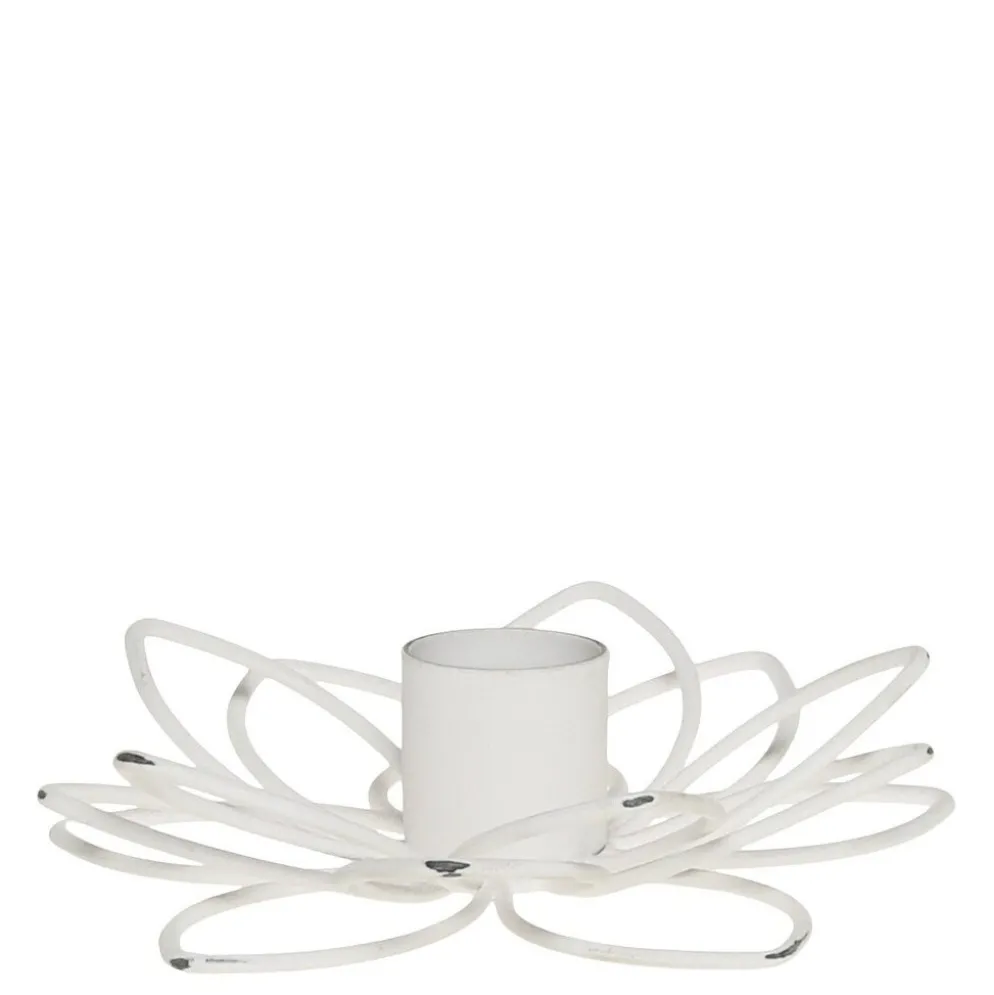 Chic Antique Kerzenständer in Blumenform