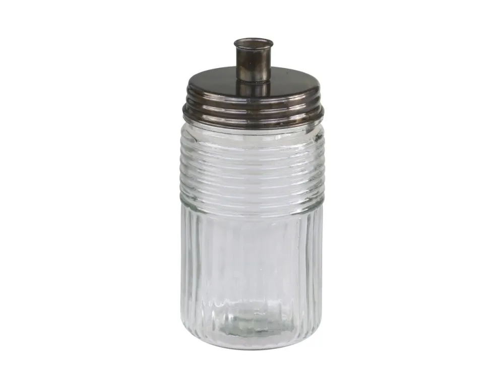 Chic Antique Kerzenständer mit Glasbehälter