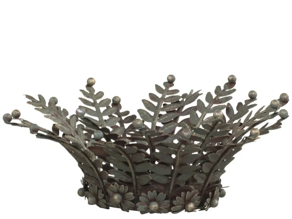 Chic Antique Kerzentablett mit Blättern