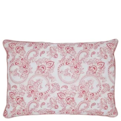 Chic Antique Kissenbezug Aix Paisley Rosa Weiß 35x50 cm