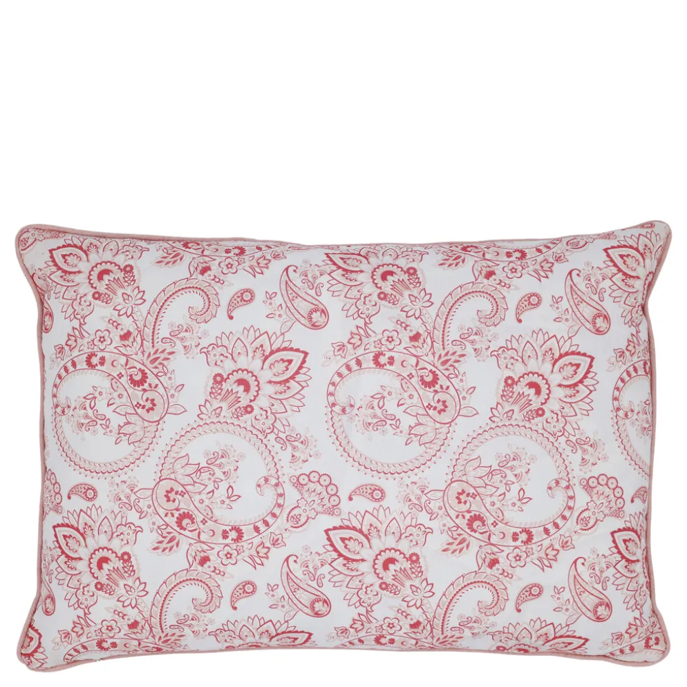 Chic Antique Kissenbezug Aix Paisley Rosa Weiß 35x50 cm