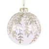 Chic Antique Klare Weihnachtskugel mit Glitzer